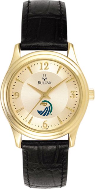 Bulova Ladies' Gold and Leather Watch - ONLINE ONLY