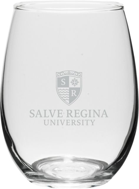 Salve Regina University 15 oz. Stemless Wine Glass