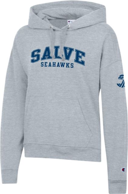 : Salve Regina University Official Seahawks Unisex Adult  Pull-Over Hoodie ,Athletic Heather, Small : Sports & Outdoors