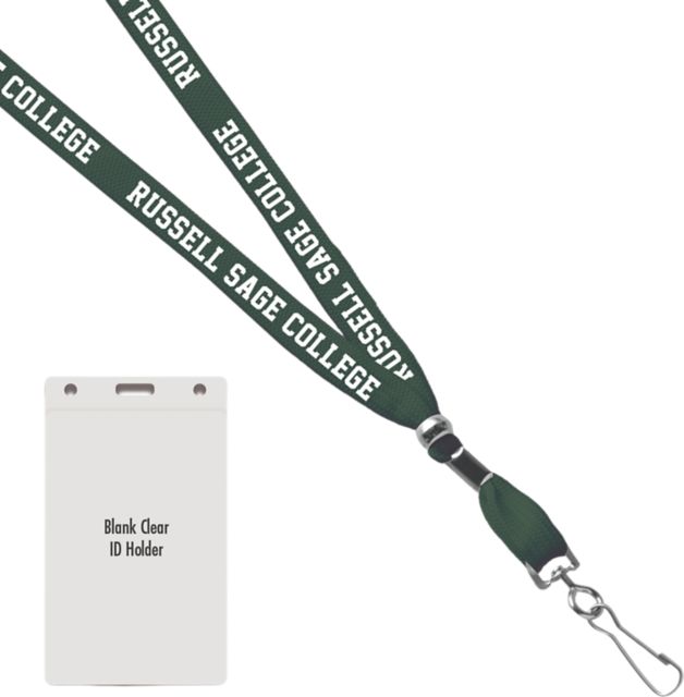 Russell Sage College Card Dispencer Lanyard