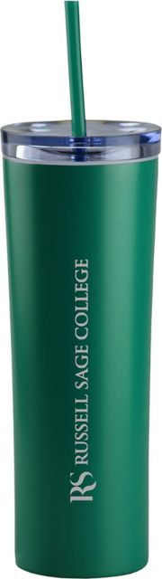 16oz Sage Green Lidded Tumbler with Straw