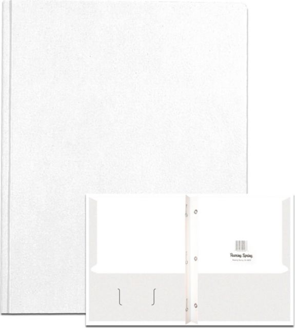 PORTFOL 2PKT 3PRONG ANTQ WHITE