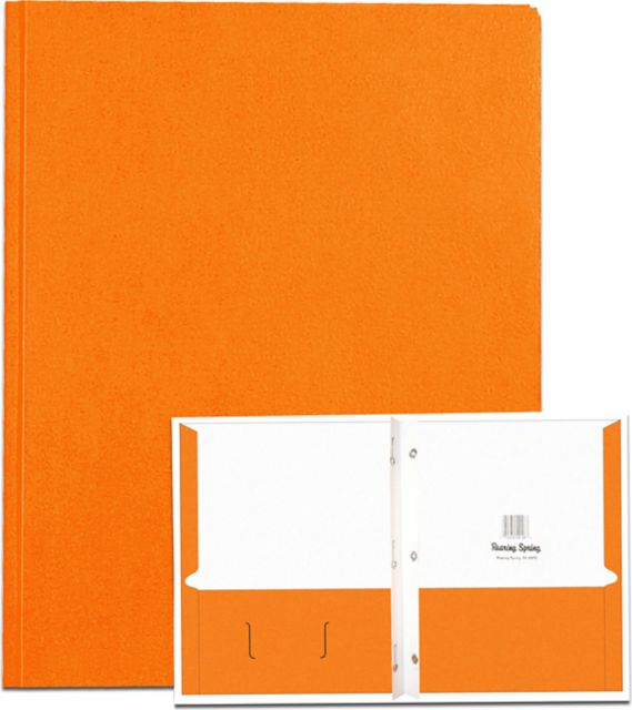 PORTFOL 2PKT 3PRONG ORANGE