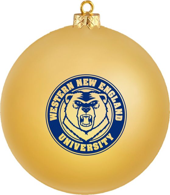 Western New England University Golden Bears Round Shatterproof Ornament