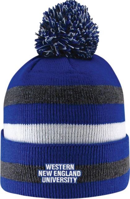 Western New England University Knit Cuff Pom Hat