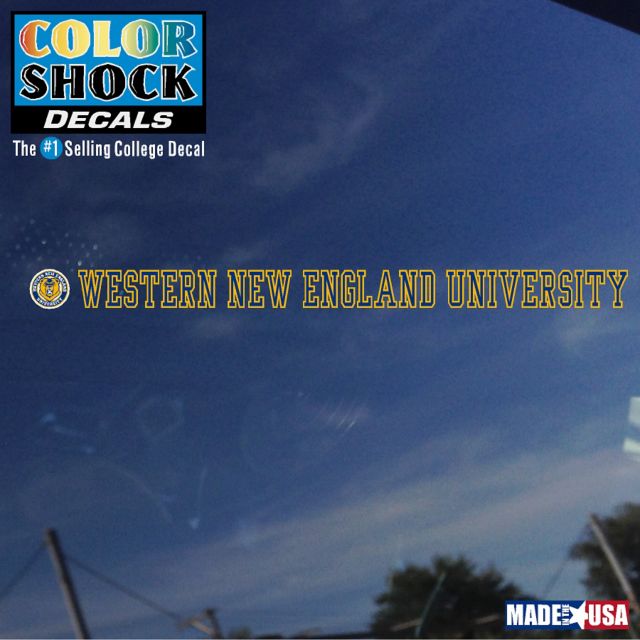 Western New England University Strip Decal