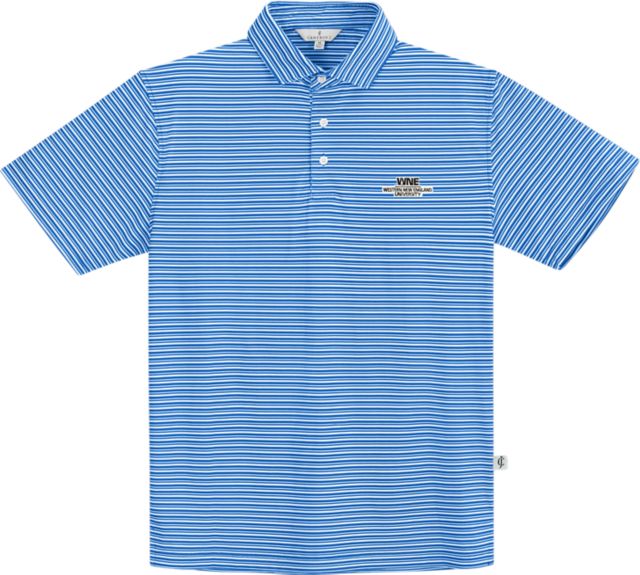 Western New England University Stripe Performance Polo