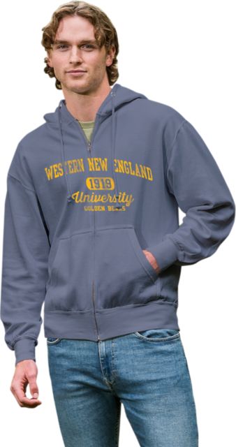 Western New England University Golden Bears Full Zip Hood