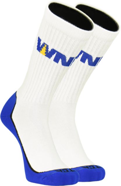 Western New England University Golden Bears Half Crew Socks