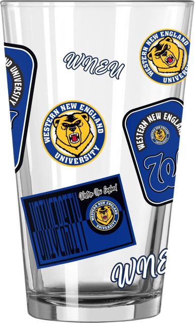 Western New England University 16 oz. Pint Glass