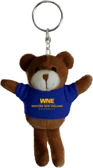 Western New England University Golden Bears Plush Keychain