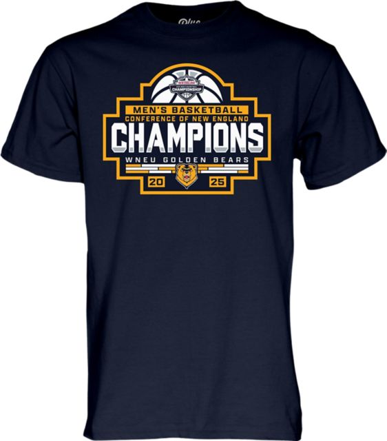 Western New England University Men's Basketball 2025 Conference of New England Champions Short Sleeve T-Shirt