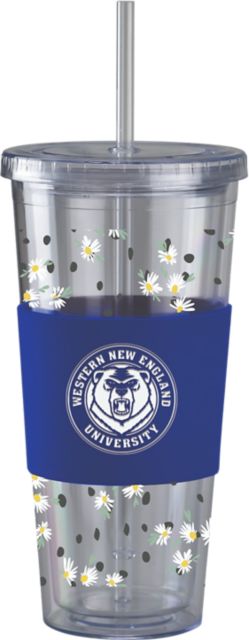 Western New England University Golden Bears Acrylic Tumbler with Straw