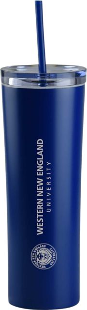 Western New England University Golden Bears 16 oz Tumbler with Straw