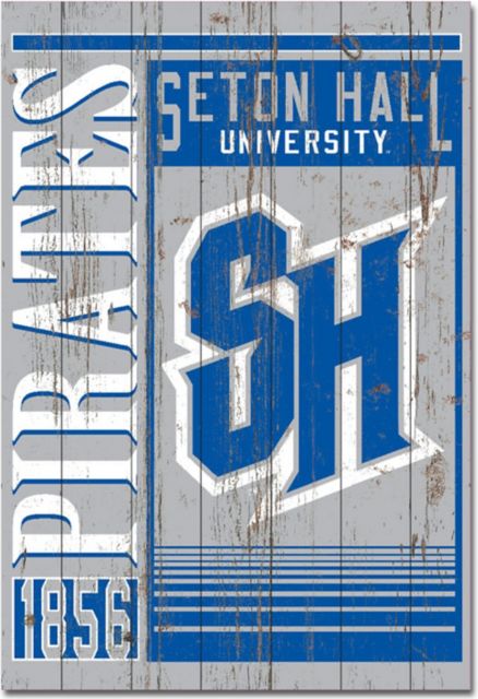 Seton Hall University 25''x 36'' Showcase Plank Sign - ONLINE ONLY
