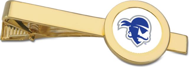 CSI Gold Tie Bar With Colored Medallian - ONLINE ONLY