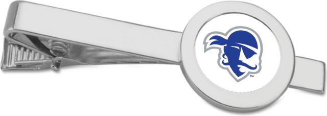 CSI Silver Tie Bar With Colored Medallian - ONLINE ONLY