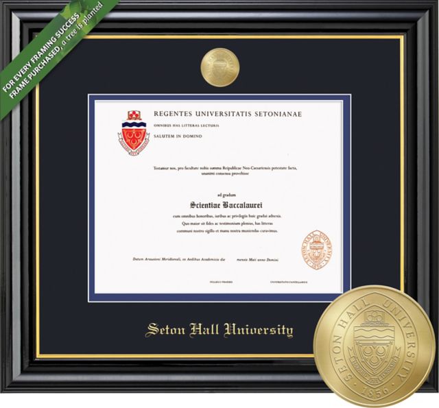 Seton Hall University Coronado BA/MA (12/09 To Pres) Diploma Frame -ONLINE ONLY