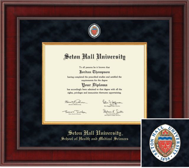 Church Hill Classics Presidential Diploma Frame. School of Health and Medical Sciences - ONLINE ONLY