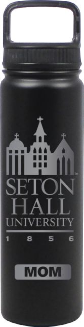 24 oz Matte Black Stainless Steel Water Bottle Mom