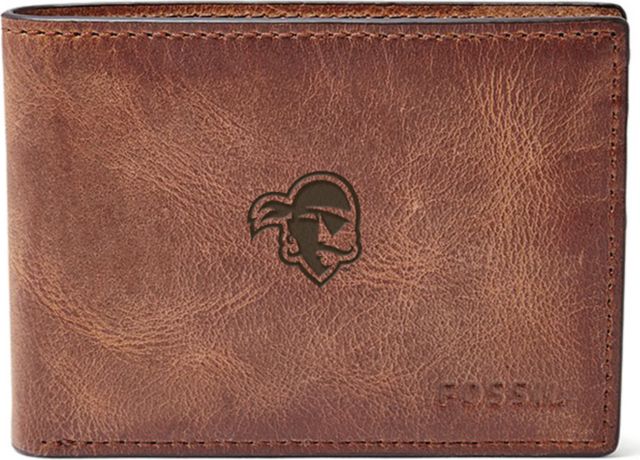 Fossil Leather Derrick Front Pocket Bifold - Brown - ONLINE ONLY