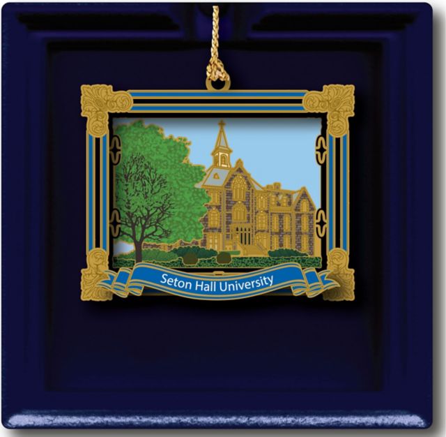 Seton Hall University Brass Ornament