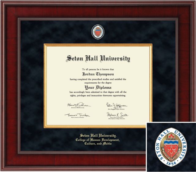 Church Hill Classics, Presidential; 8.5x11 Bach,Mast,PhD Human Development, Culture, and Media Diploma Frame - ONLINE ONLY