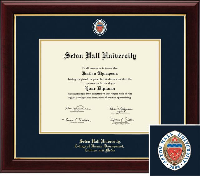 Church Hill Classics, Masterpiece; 8.5x11 Bach,Mast,PhD Human Development, Culture, and Media Diploma Frame - ONLINE ONLY