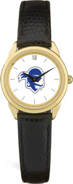 CSI Women's Black Leather Watch(Gift Boxed) With Colored Medallion - ONLINE ONLY