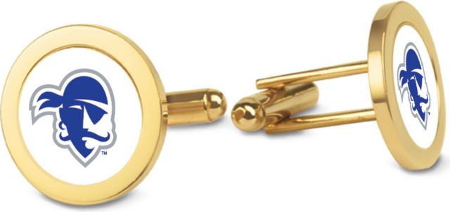 CSI Gold Cufflinks (Gift Boxed) With Colored Medallion - ONLINE ONLY