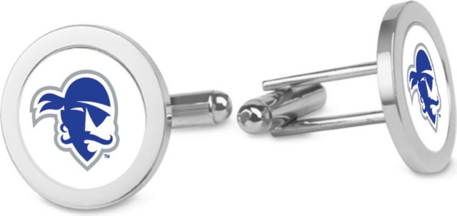 CSI Silver Cufflinks (Gift Boxed) With Colored Medallion - ONLINE ONLY