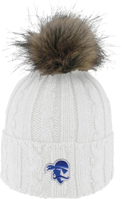Seton Hall University Pirates Women's Fur Pom Beanie