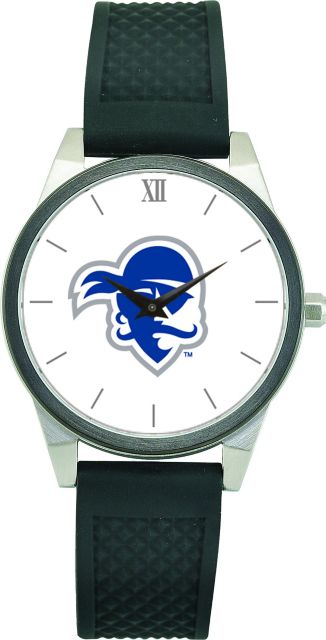 CSI Women's Wristwatch (Gift Boxed) With Black Silicone Strap And Color Medallion. - ONLINE ONLY