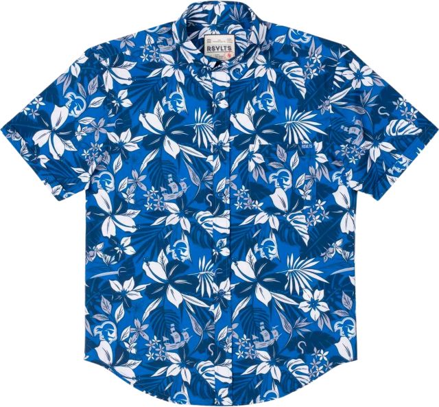 Seton Hall University Floral Short Sleeve Button Down