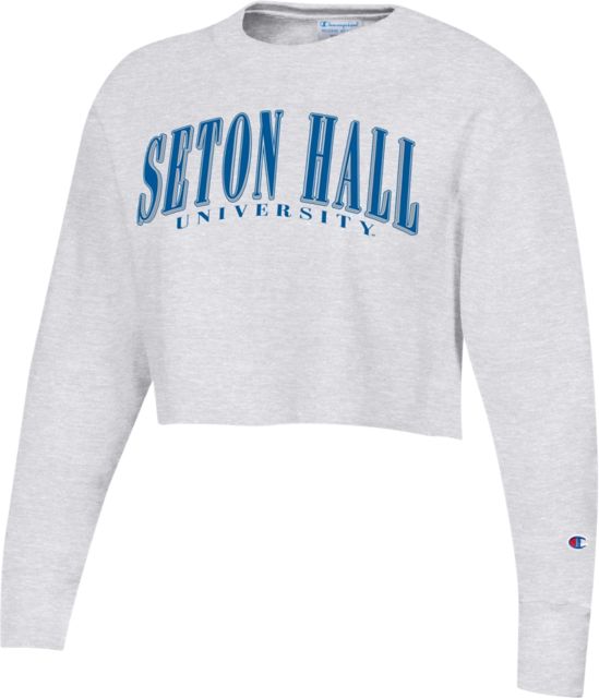 Seton Hall University Women's Reverse Weave Cropped Crewneck Sweatshirt
