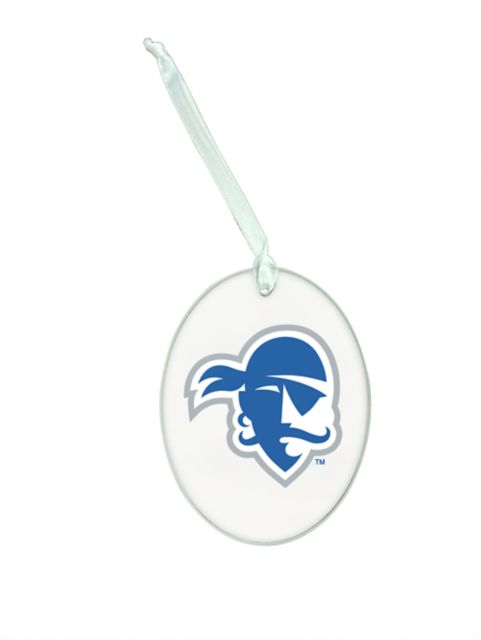 Seton Hall University Glass Ornament