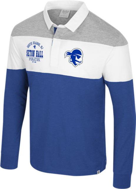 Seton Hall University Pirates Ground Floor Long Sleeve Rugby Polo