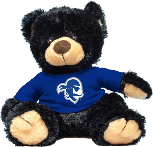 Seton Hall University 12'' Plush Noah Bear - Black - ONLINE ONLY