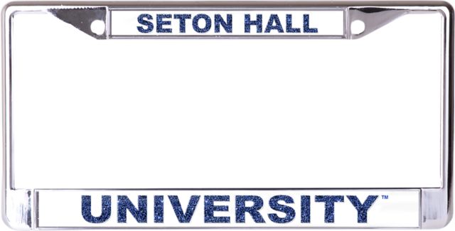 Seton Hall University Glitter License Plate Frame