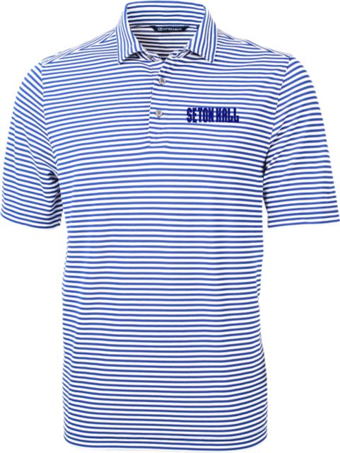 Seton Hall University Striped Eco Polo