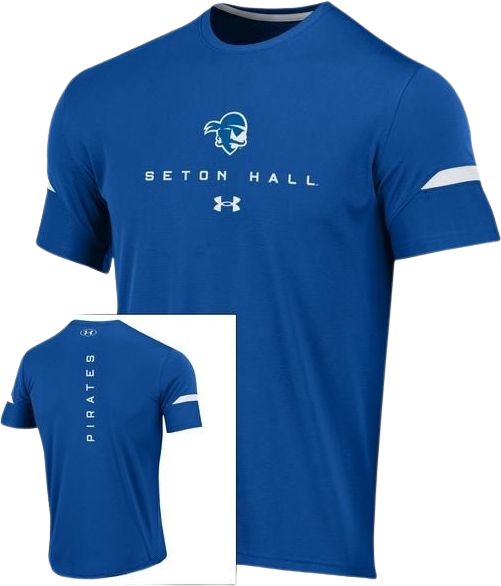 Men's Champion Blue Seton Hall Pirates Jersey T-Shirt