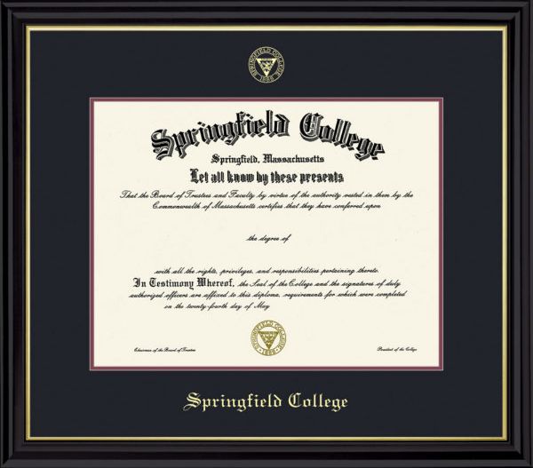 Springfield College Coronado (5/05 To Pres) Diploma Frame -ONLINE ONLY