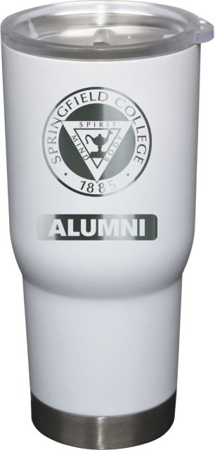22 oz White Stainless Steel Tumbler Alumni