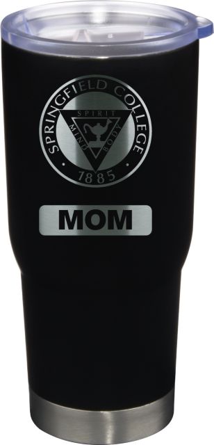 22 oz Matte Black Stainless Steel Tumbler Mom
