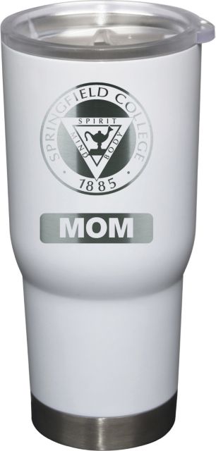 22 oz White Stainless Steel Tumbler Mom