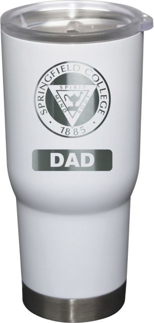 22 oz White Stainless Steel Tumbler Dad