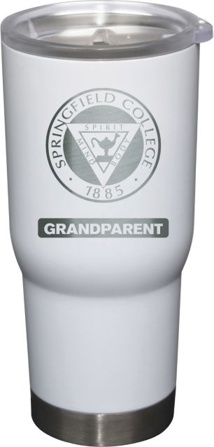 22 oz White Stainless Steel Tumbler Grandparent