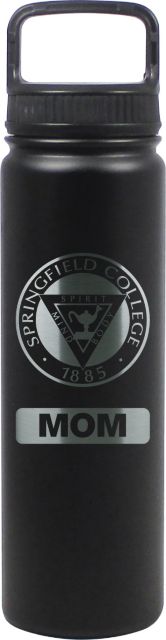 24 oz Matte Black Stainless Steel Water Bottle Mom