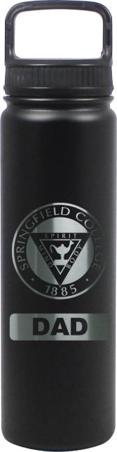 24 oz Matte Black Stainless Steel Water Bottle Dad