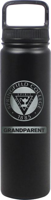 24 oz Matte Black Stainless Steel Water Bottle Grandparent